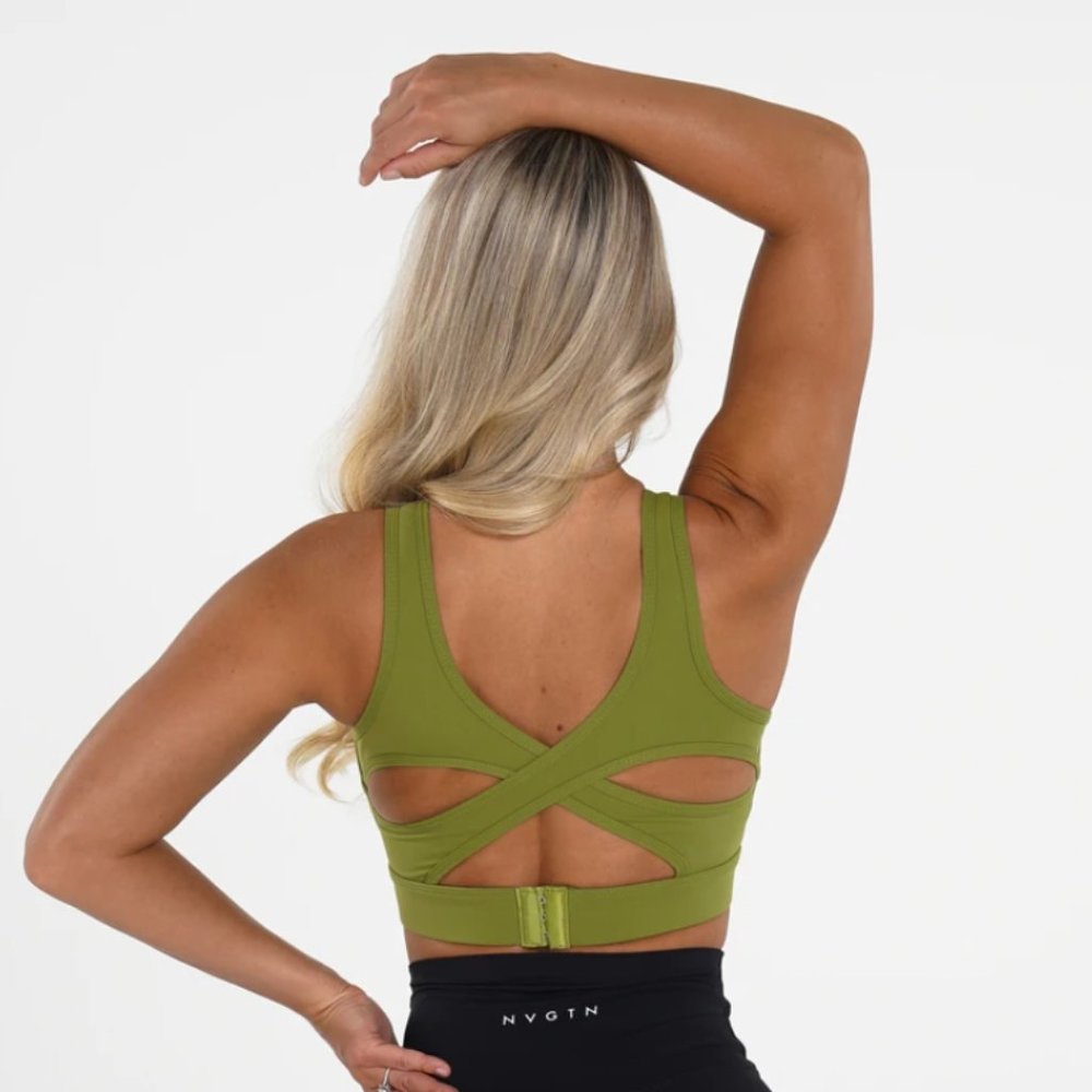 Green NVGTN Sports bra